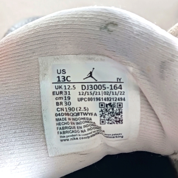 Nike Air Jordan 13 Retro French Blue Sneakers, Child Size 13C - Picture 11 of 14